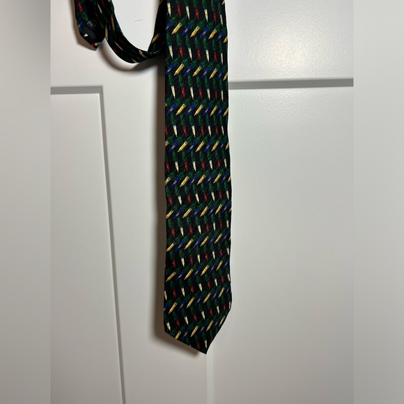 Silk Christmas lights tie, FN Brand - Picture 3 of 6